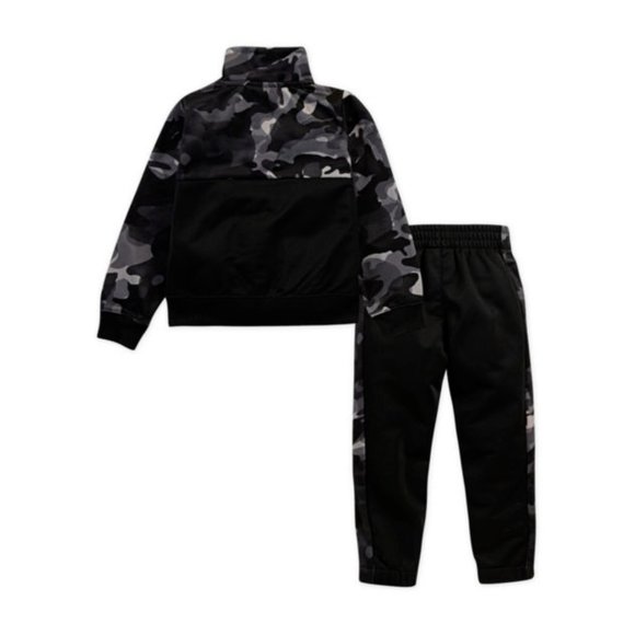 Nike Toddler Boy 2 Piece Jogging Set Gray Black - Picture 2 of 2